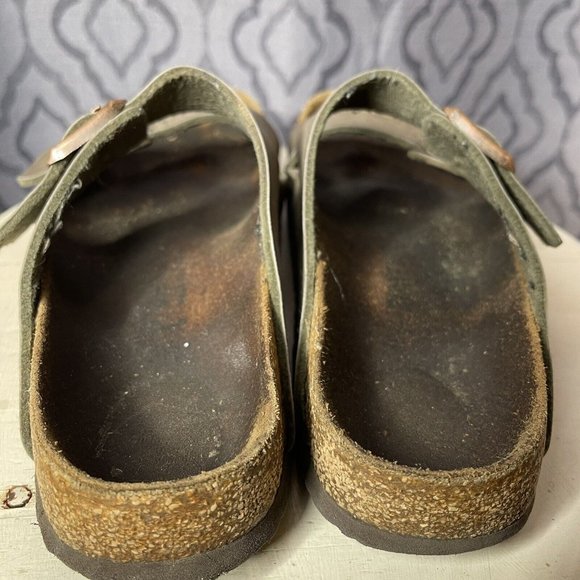 birkenstock 41 arizona leather brown 10 *read Description For Measurements - Picture 6 of 8